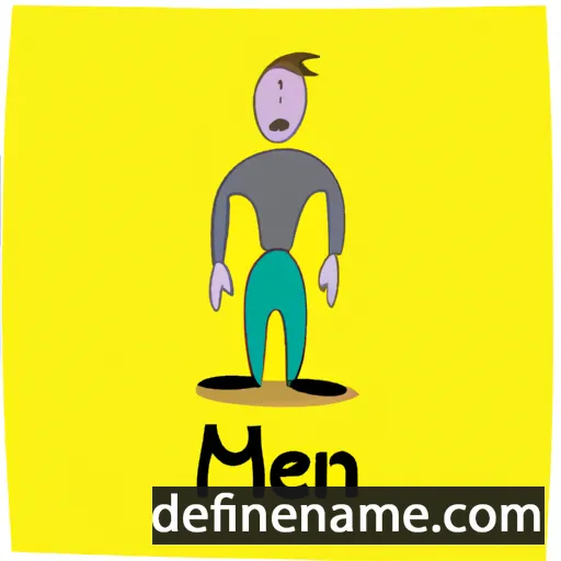 cartoon of the name Men