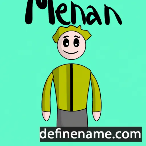 cartoon of the name Menan