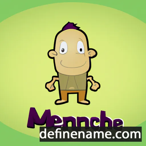 cartoon of the name Menchie