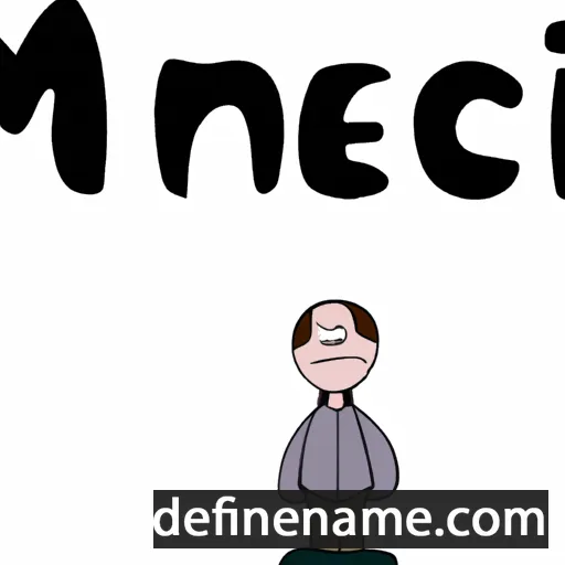 cartoon of the name Mencke