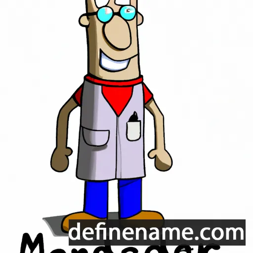 cartoon of the name Mendert