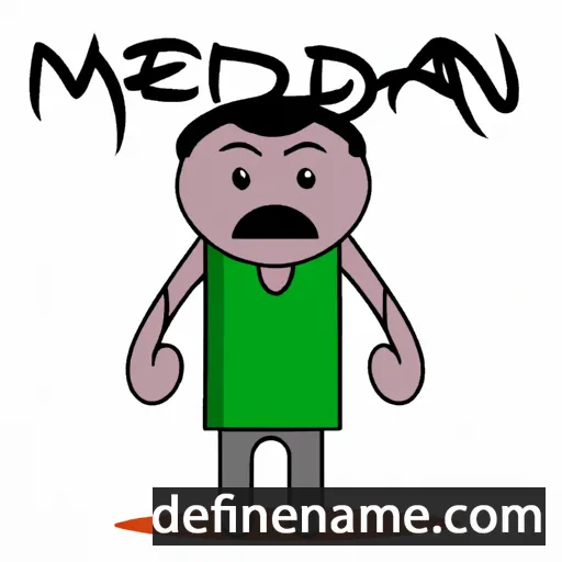 cartoon of the name Menduh