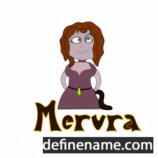 cartoon of the name Menerva