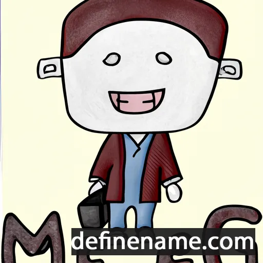 cartoon of the name Meng