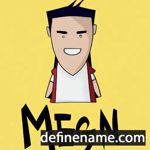 cartoon of the name Meng