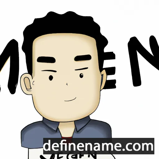 cartoon of the name Meng