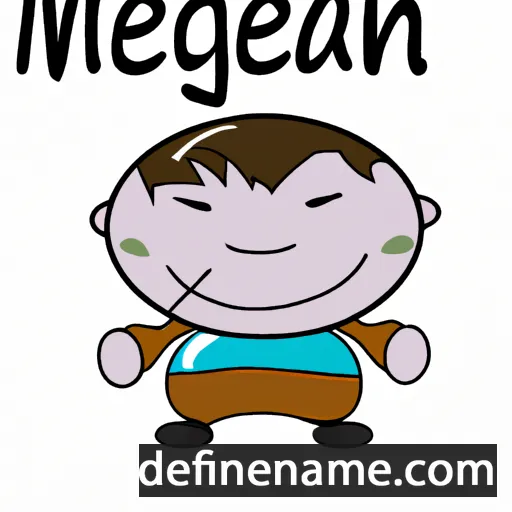 cartoon of the name Mengpan