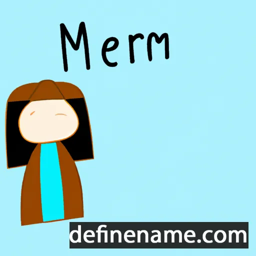 cartoon of the name Mërgime