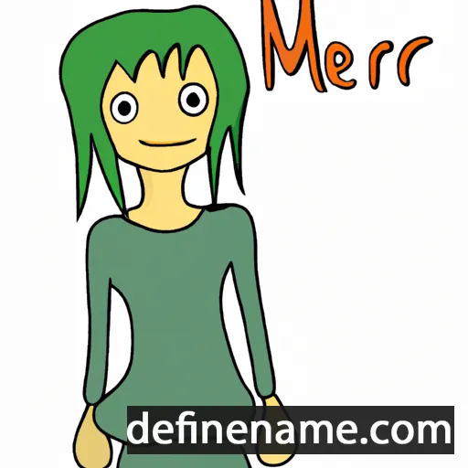 cartoon of the name Mëri