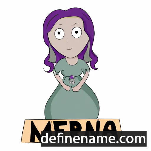 cartoon of the name Měrana