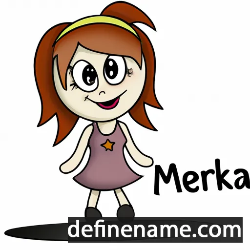 cartoon of the name Měrka