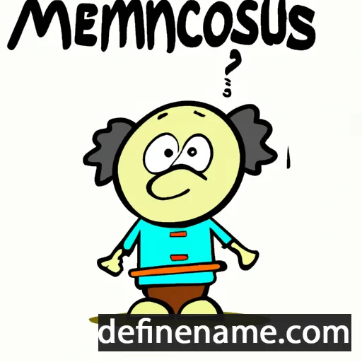 cartoon of the name Menoeceus