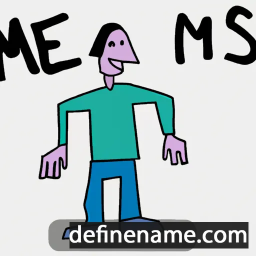 cartoon of the name Mens