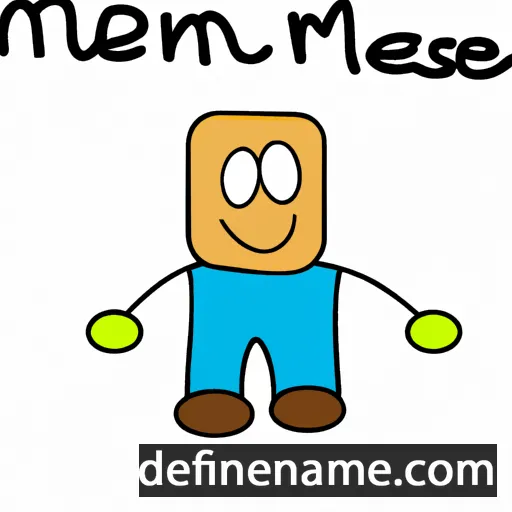 cartoon of the name Mensje