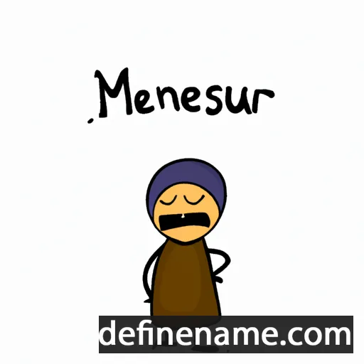 cartoon of the name Mensura