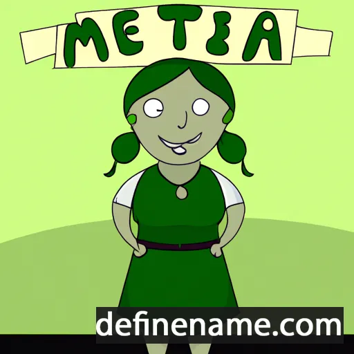 cartoon of the name Menta