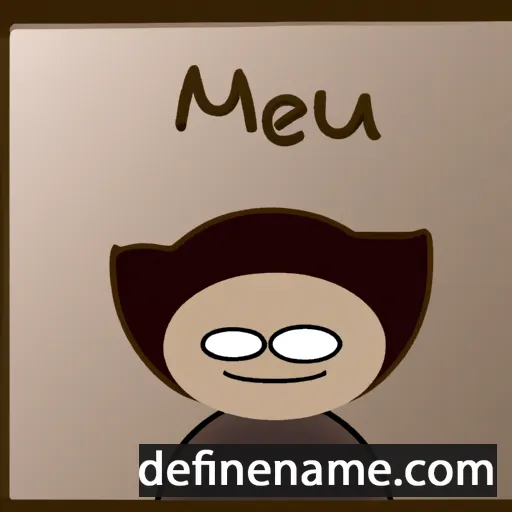 cartoon of the name Menua