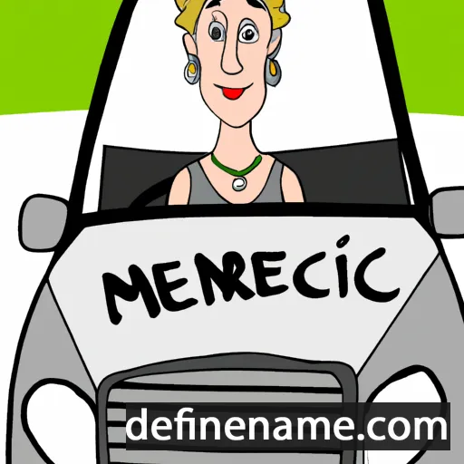 cartoon of the name Mercédès