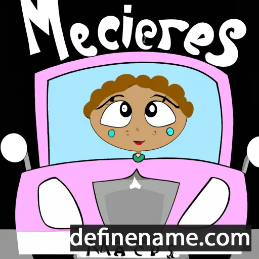 cartoon of the name Mercédes