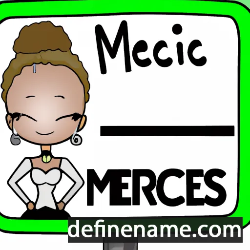 cartoon of the name Mercedès