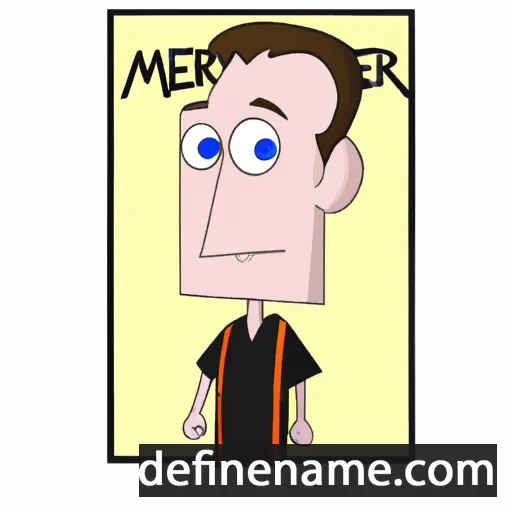 cartoon of the name Mercer