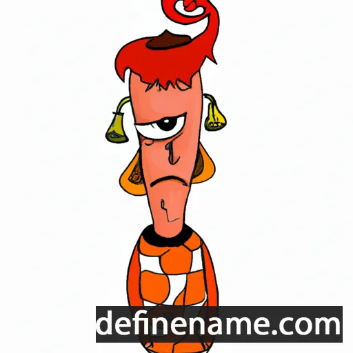 cartoon of the name Mered