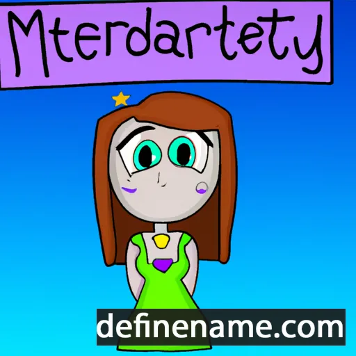 cartoon of the name Meredyth