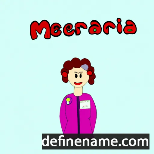 cartoon of the name Merenciana