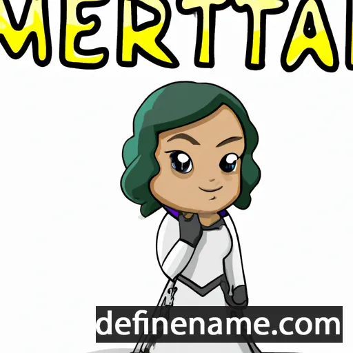 cartoon of the name Merentha