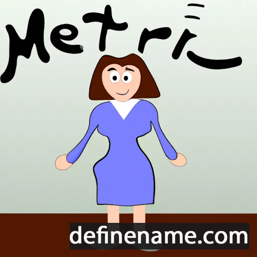 cartoon of the name Meret