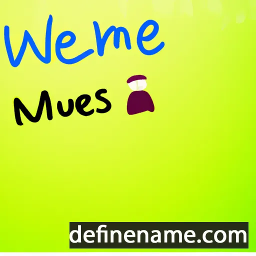 cartoon of the name Merewenne