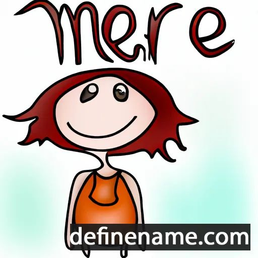 cartoon of the name Meri