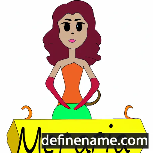 cartoon of the name Meriana