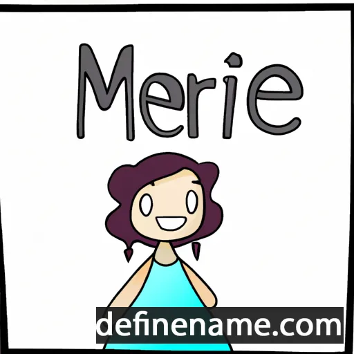 cartoon of the name Merie