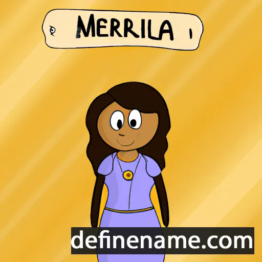 cartoon of the name Merila