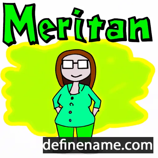 cartoon of the name Meritan