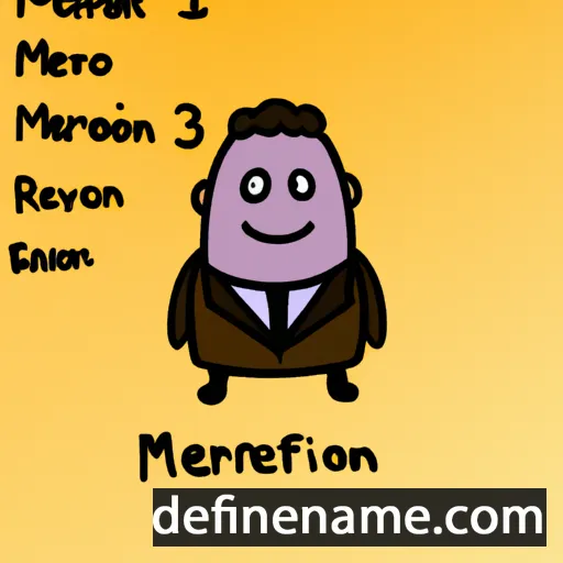 cartoon of the name Meriton