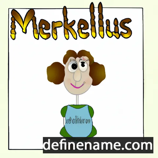 cartoon of the name Merkelis