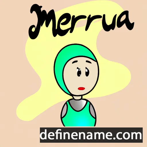 cartoon of the name Mernua