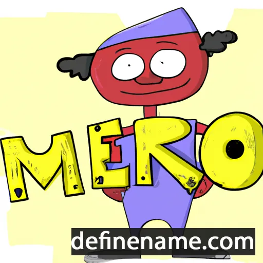 cartoon of the name Mero