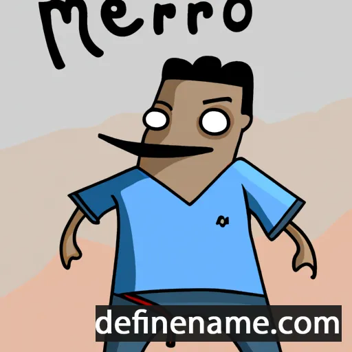 cartoon of the name Mero