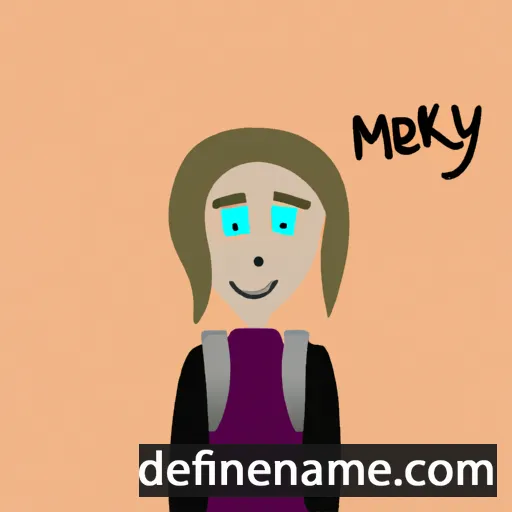 cartoon of the name Meryk