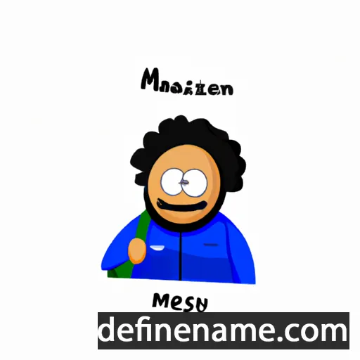 cartoon of the name Messaoud