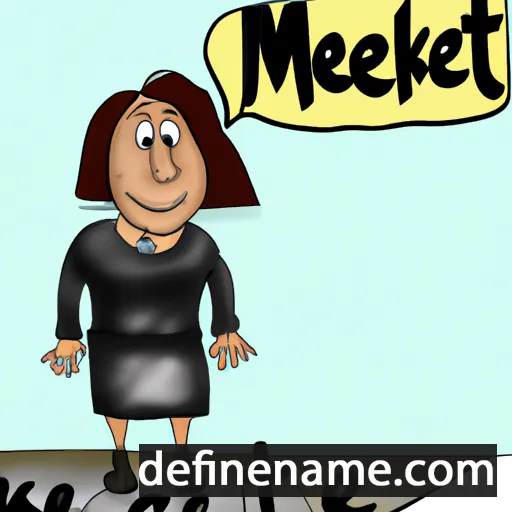 cartoon of the name Metke