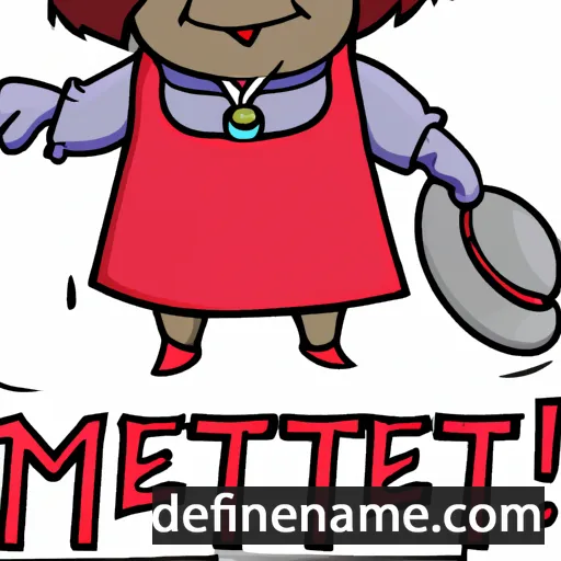 cartoon of the name Mettie