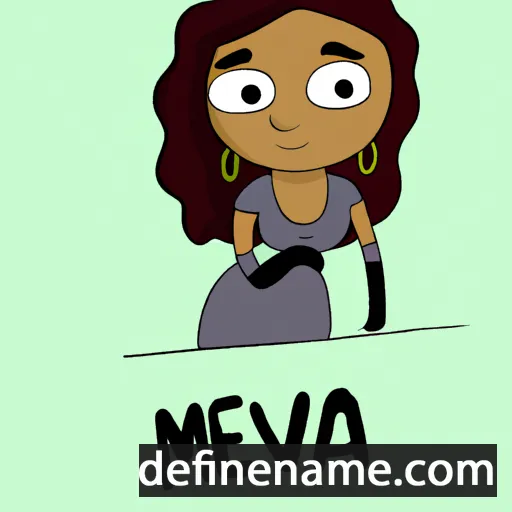 cartoon of the name Meva