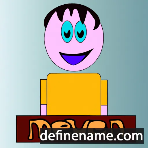 cartoon of the name Meven