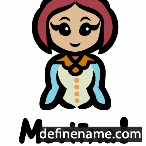 cartoon of the name Mevina