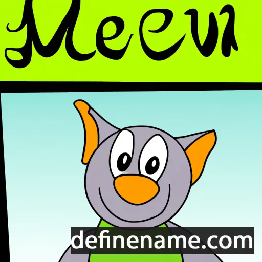 cartoon of the name Mewen