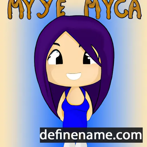 cartoon of the name Meya